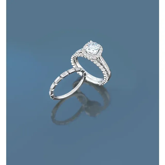 14K White 1/4 CTW Anniversary Band