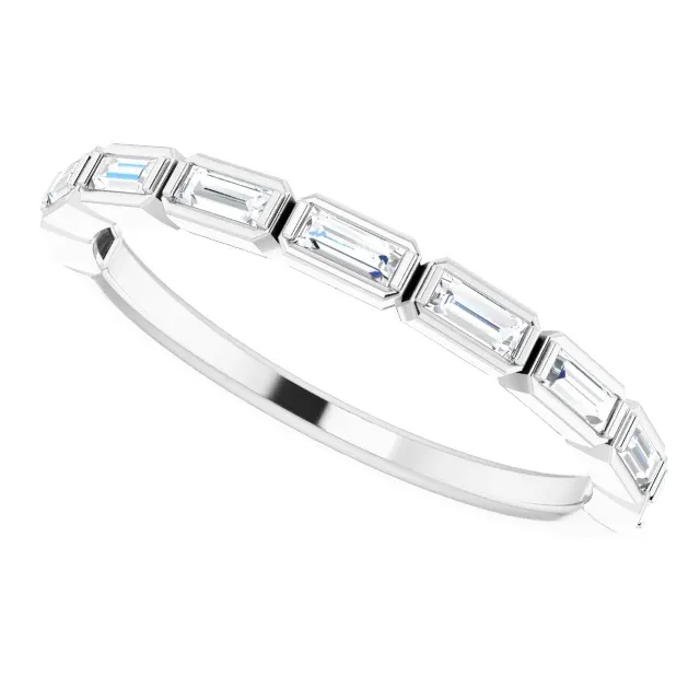 14K White 1/4 CTW Anniversary Band