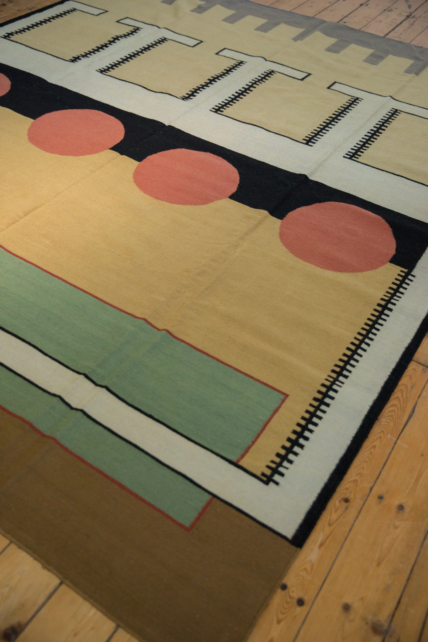 8.5x10 Vintage Contemporary Kilim Carpet