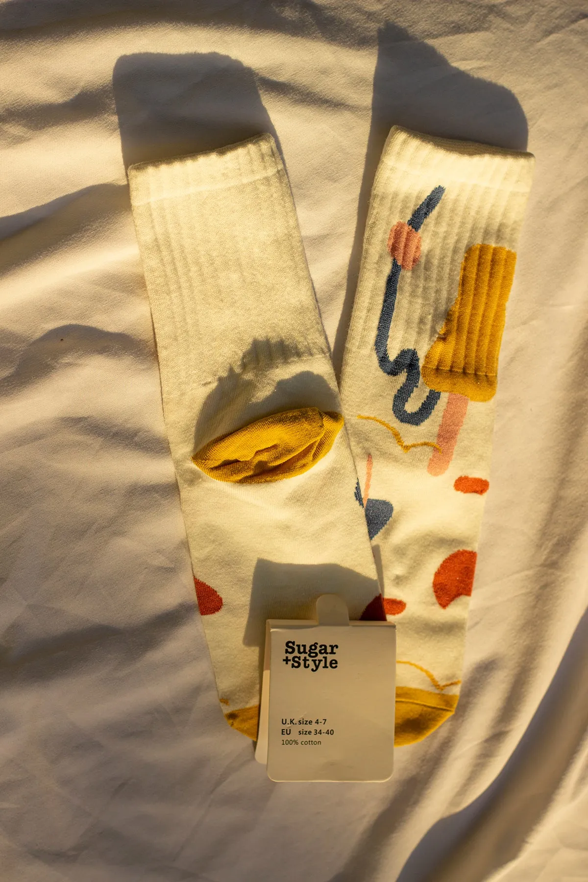 Abstract Wiggle Shape Socks