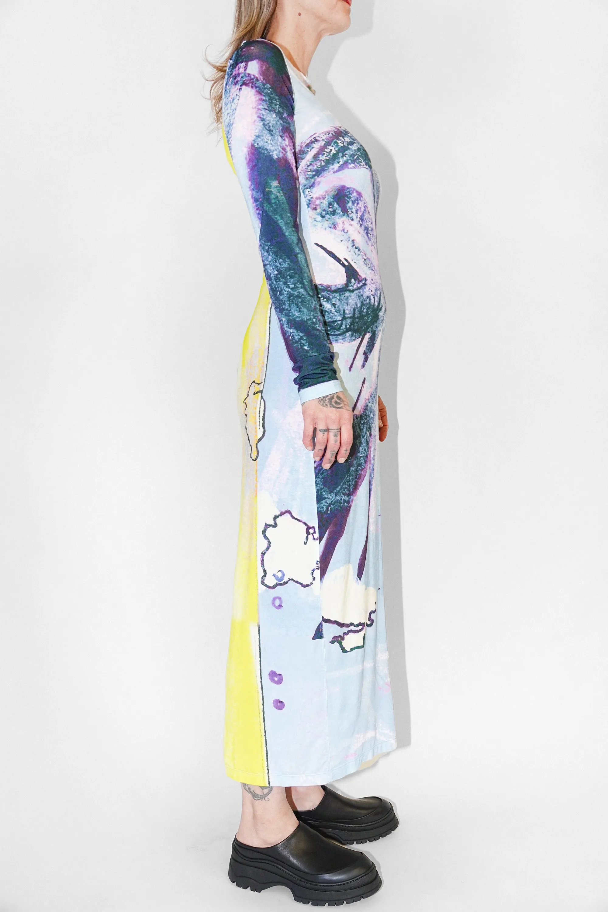 Almada Dress in Sky Blue