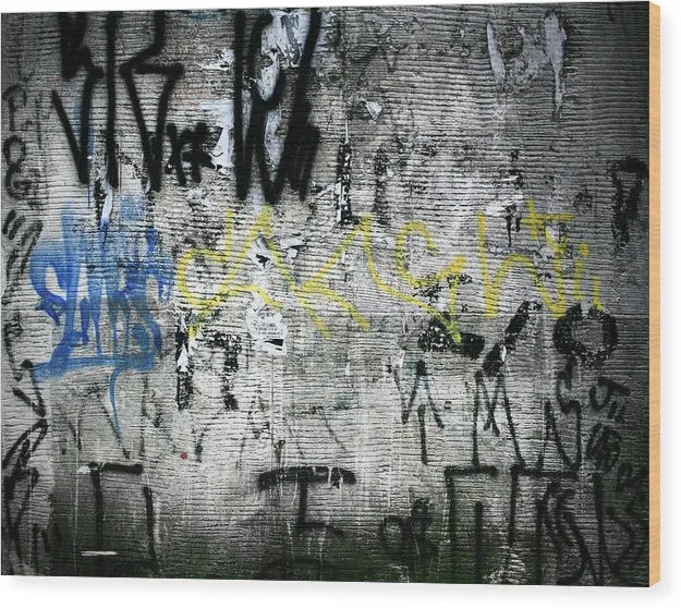 Brazil Graffiti - Wood Print