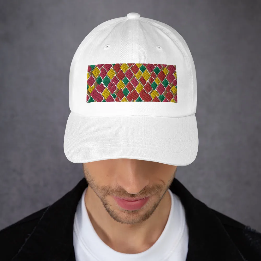 Dad Hat | Harlequin 60s Style | Mid-Century Geometric