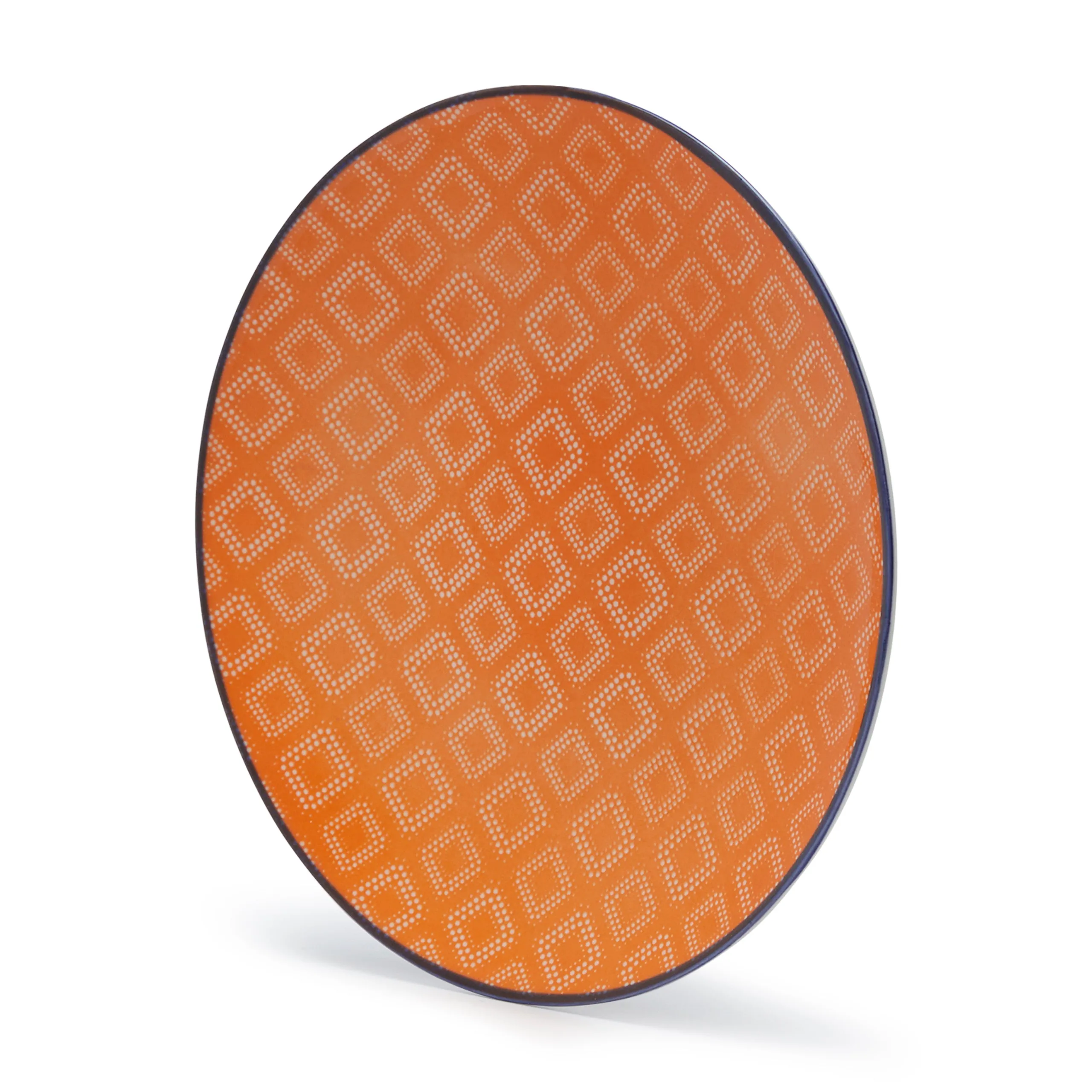 FLORAL MM DIAMOND PIXEL CERAMIC SIDE PLATE (21.5×2 CM)