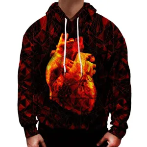 Geometric Heart Hoodie