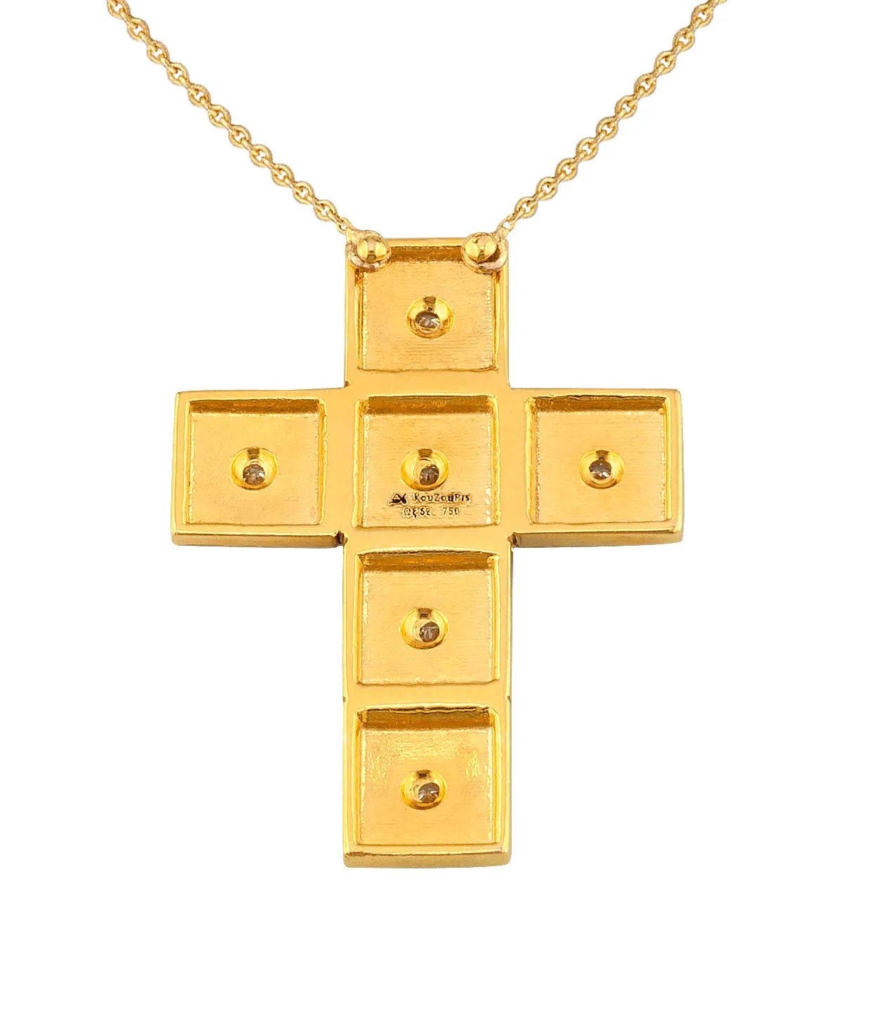 Geometric Squares Latin Cross with Necklace