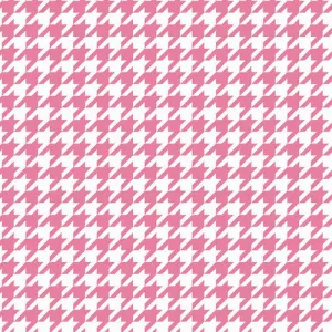 Medium Houndstooth in Hot Pink by Riley Blake Designs