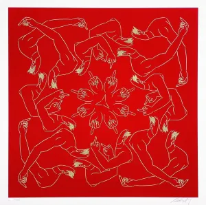 Middle Finger in Red