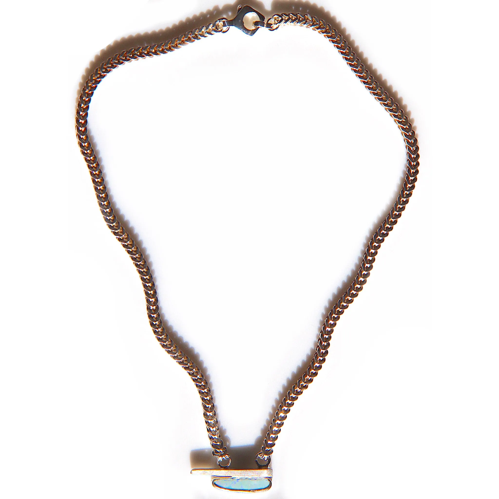 Opal Bar Necklace
