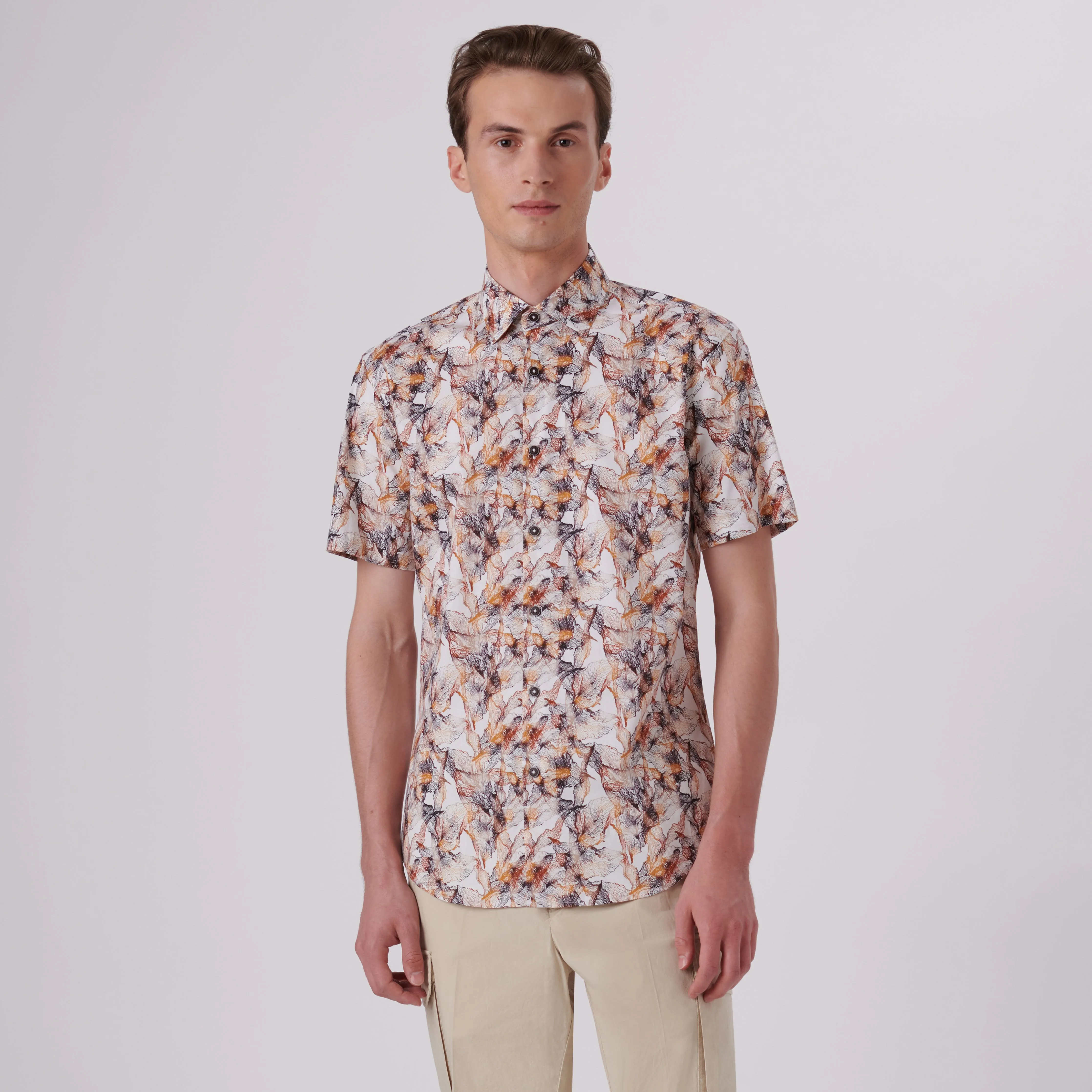 Orson Abstract Print Short Sleeve Shirt