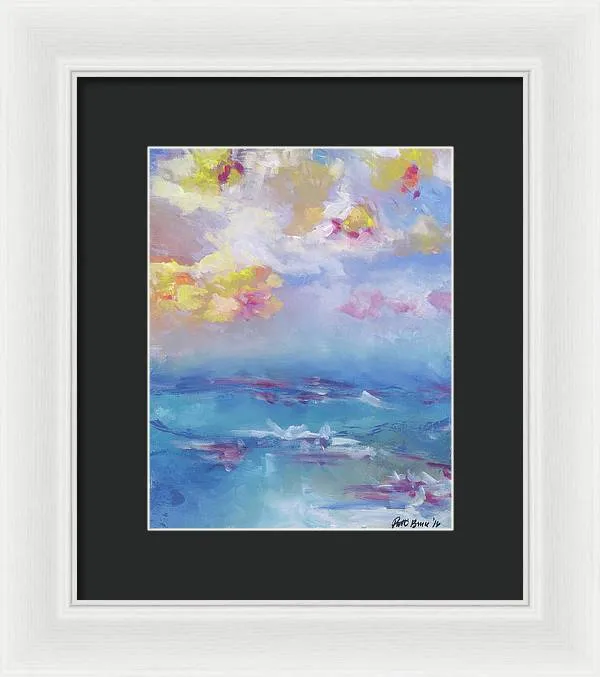 "Cloudy Abstract" - Framed Print