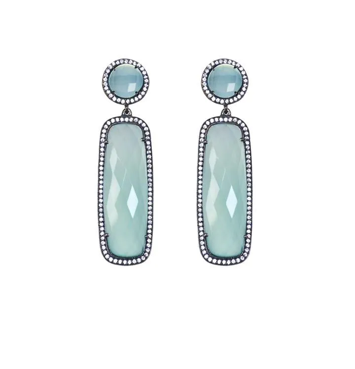 Rectangle Drop Earrings