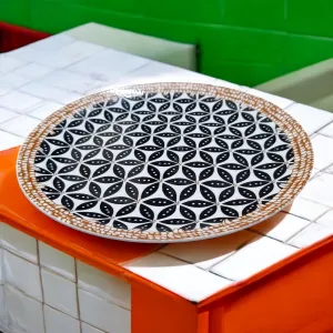 Starburst Ceramic Flat Plate (5 inch)