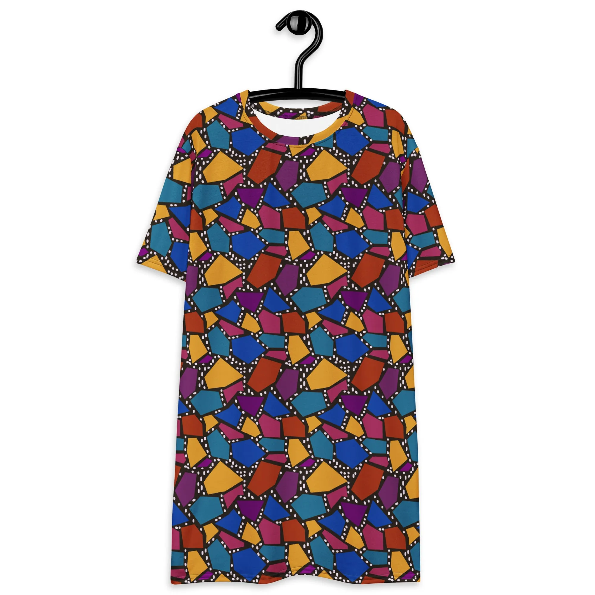 T-shirt Dress, Rainbow Neoncore EDM Rave