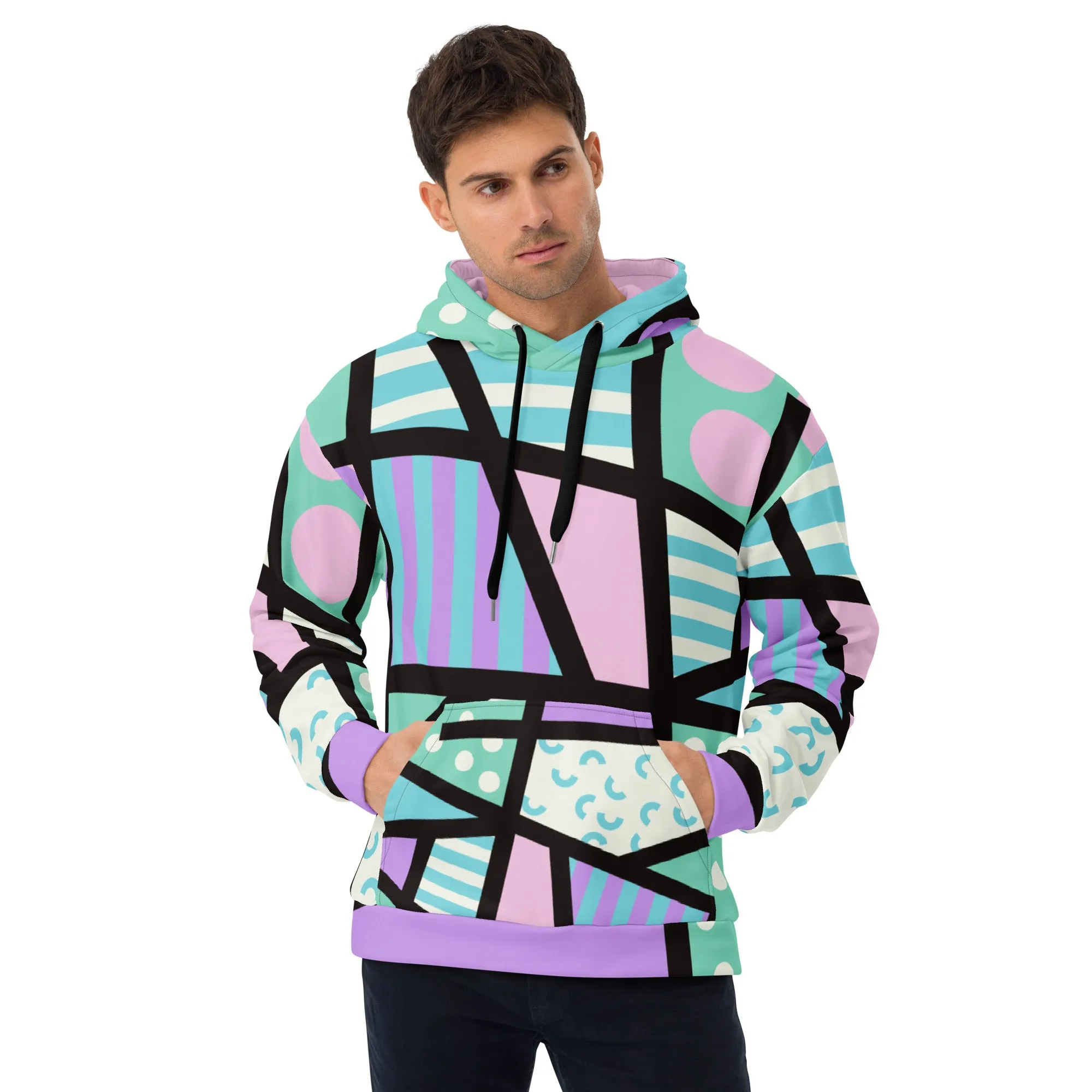 Unisex Hoodie, Memphis Harajuku